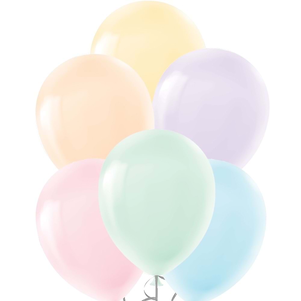 MAKARON BALON KARIŞIK RENK 100 LÜ