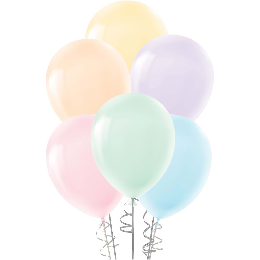 MAKARON BALON KARIŞIK RENK 100 LÜ