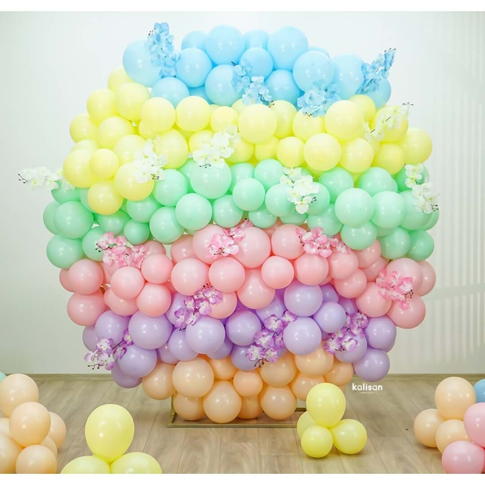 MAKARON BALON KARIŞIK RENK 100 LÜ